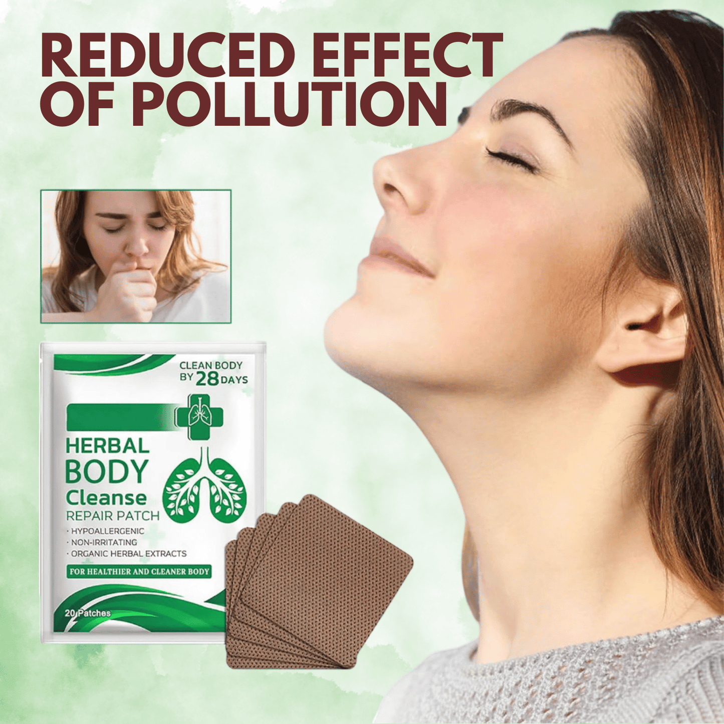 SmokeShield™️ - Herbal Detox Patches for Breathing Relief & Lung Protection (Pack of 40)